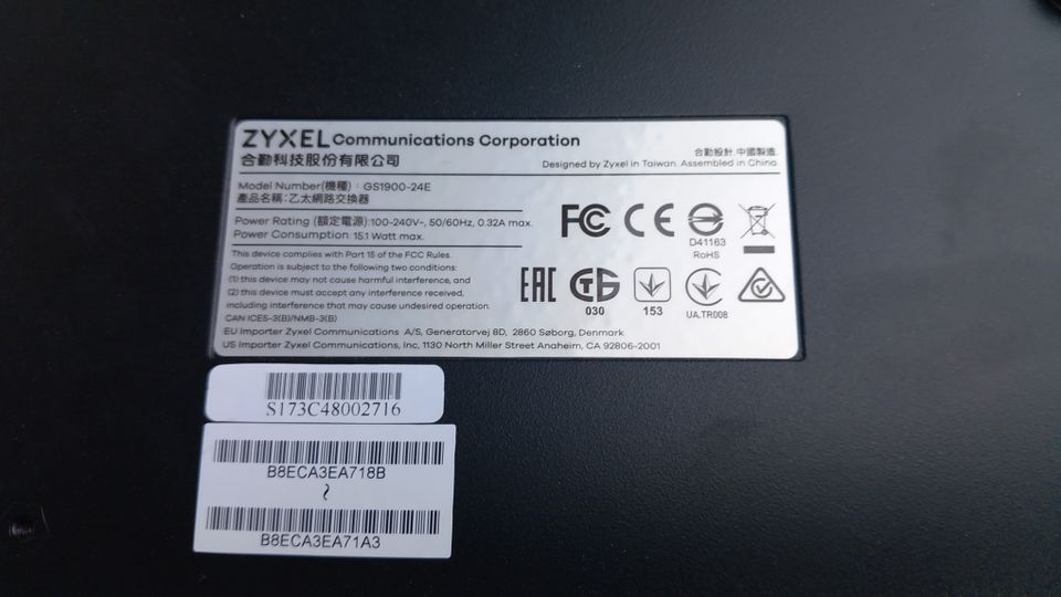 ZyXEL Switch GS1900-24E