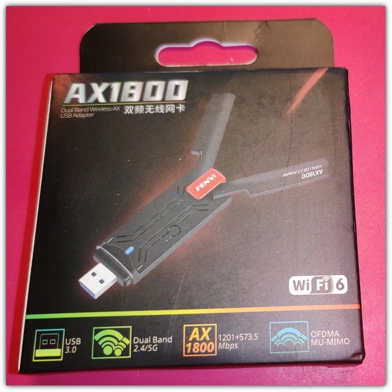 FENVI AX1800 2,4G/5Ghz USB 3.0 Wi-fi 6 -sovitin