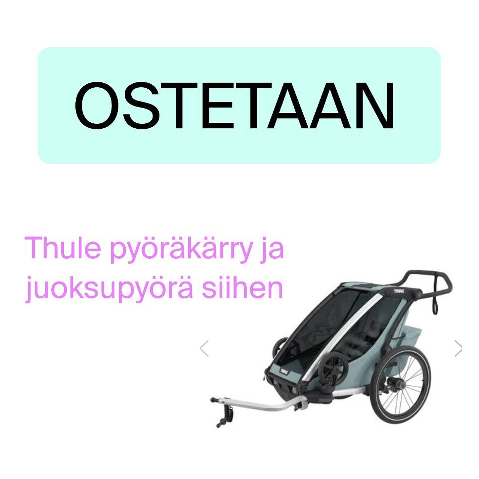 THULE PYÖRÄKÄRRY JA JUOKSURENGAS