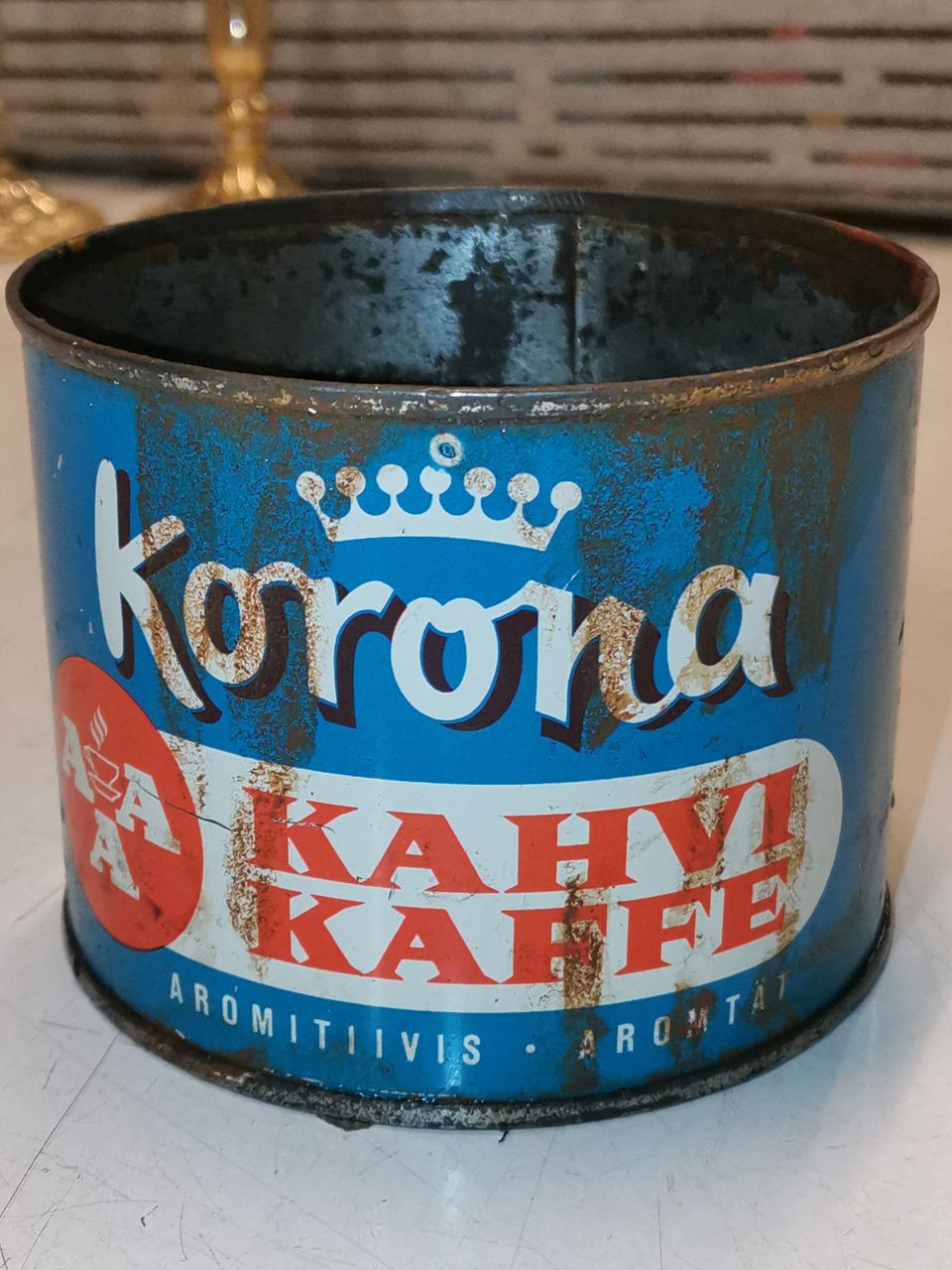 Vintage kahvipurkki KORONA