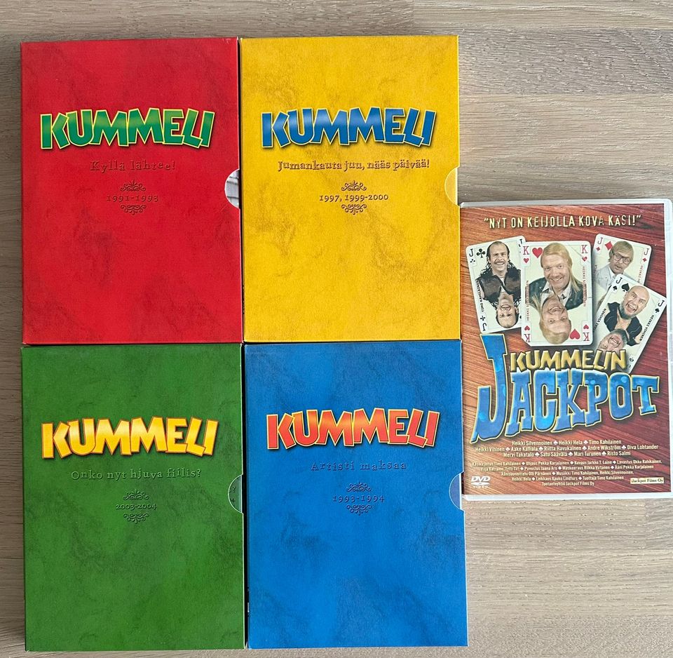 KUMMELI 5 kpl dvd levyjä