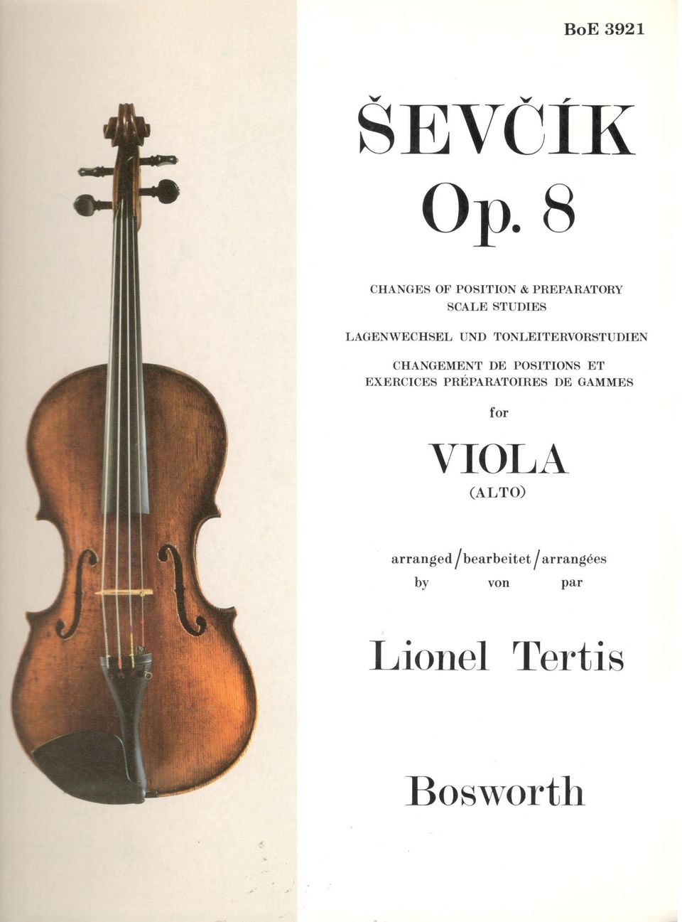 Sevcik op. 8 alttoviululle