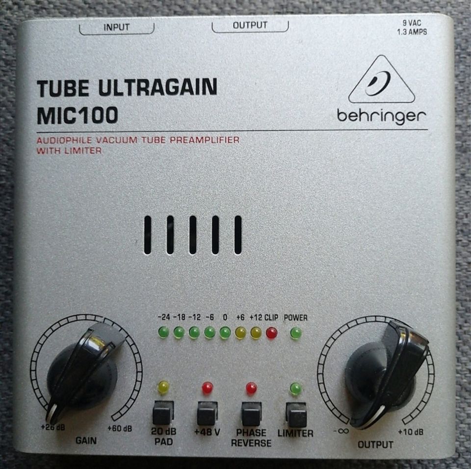 Behringer Mic100 Tube Ultragain