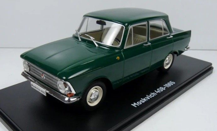 1965 Mosse Moskvitsh Elite 408 18cm 1:24 metallinen keräilyauto pienoismalli