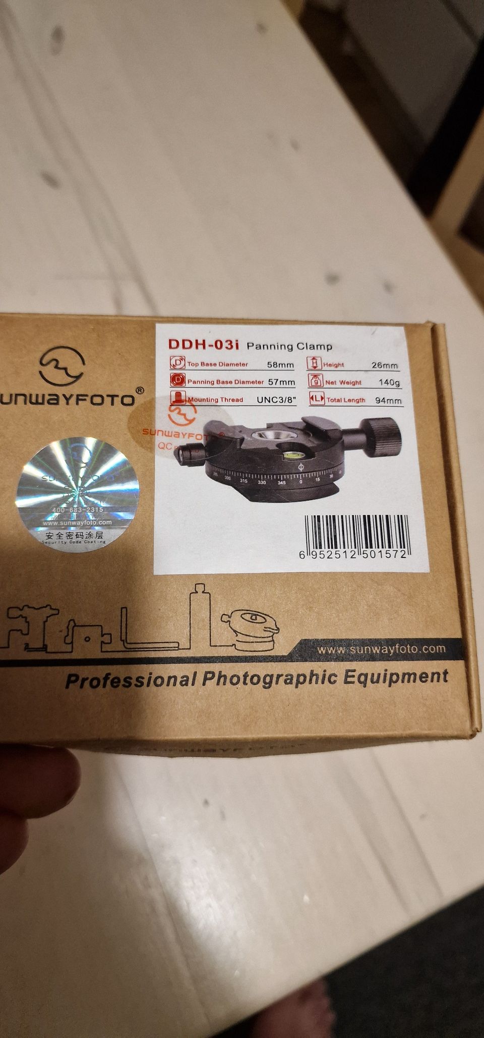 Sunwayfoto DDH-03I Panning Clamp