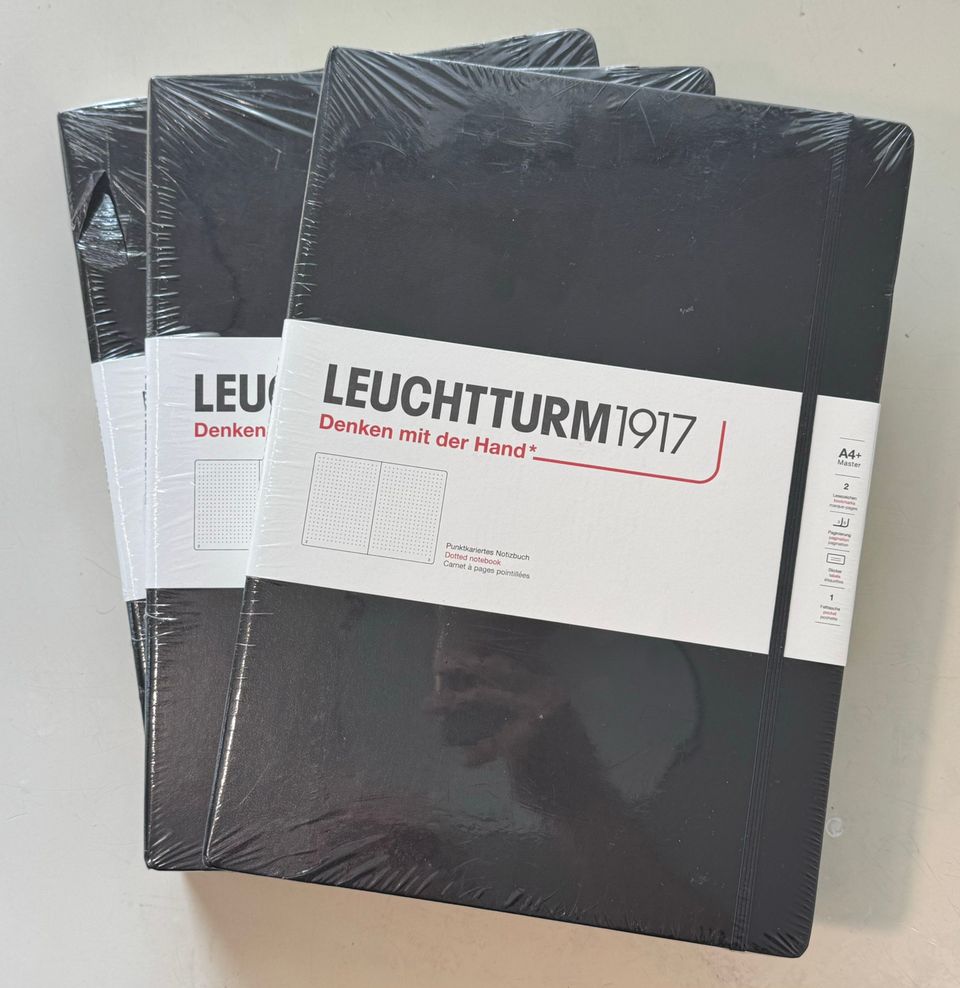 Leuchtturm1917 Master (A4+) Classic, Pistesivuinen 3kpl