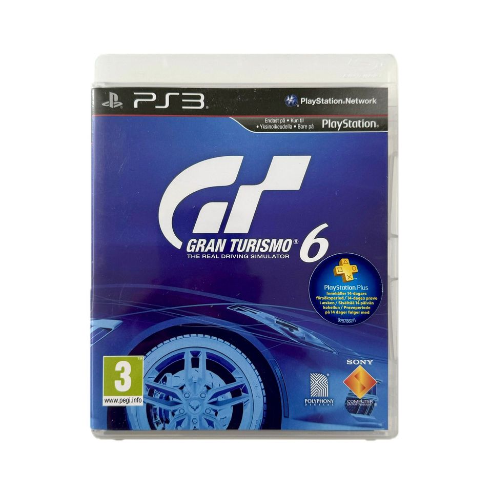 ⭐️🎮 Gran Turismo 6 - PS3 💥+löytyy paljon muita pelejä