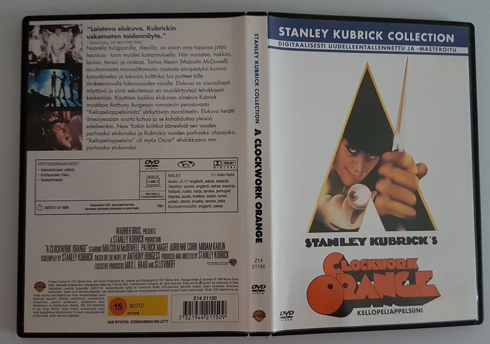 Kellopeliappelsiini (Stanley Kubrick´s Clockwork Orange)