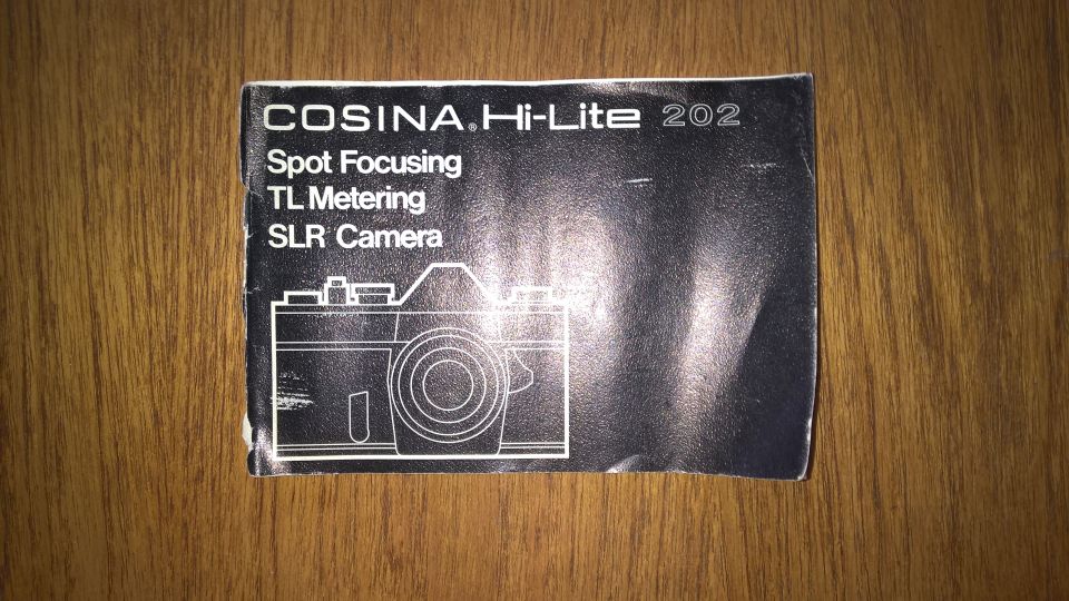 Cosina Hi-Lite 202 ohjekirja