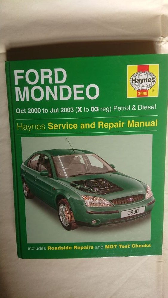 Ford Mondeo oct 2000-jul2003 Haynes service and repair manual