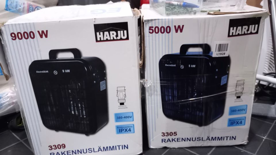 Rakennuslämmitin 9 KW ja rakennuslämmitin 5 KW