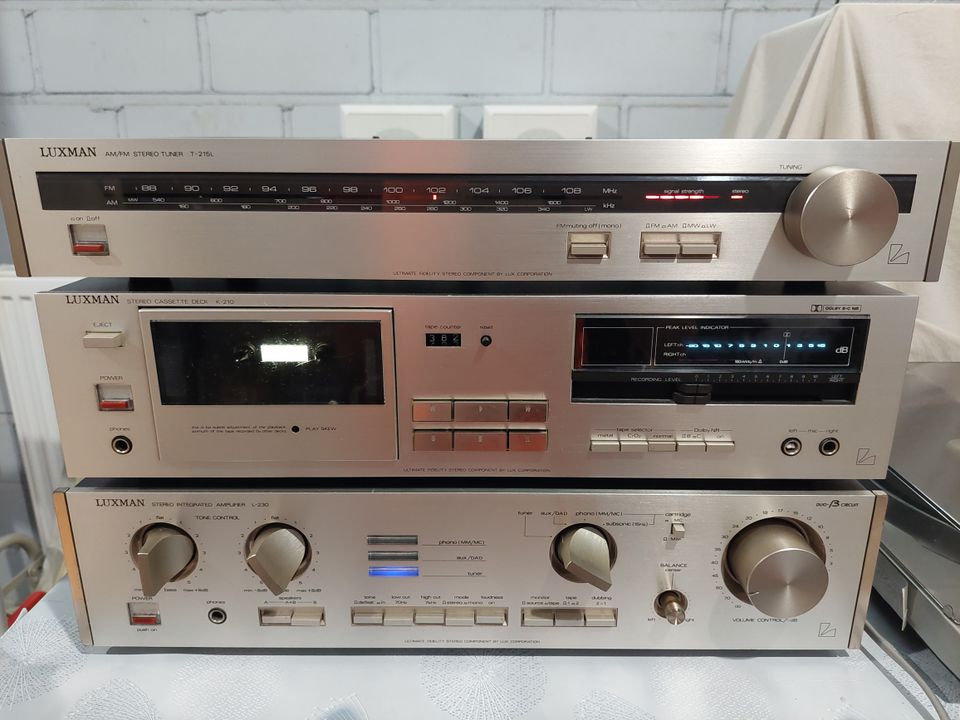 LUXMAN  erillis hifi setti 80-luvulta