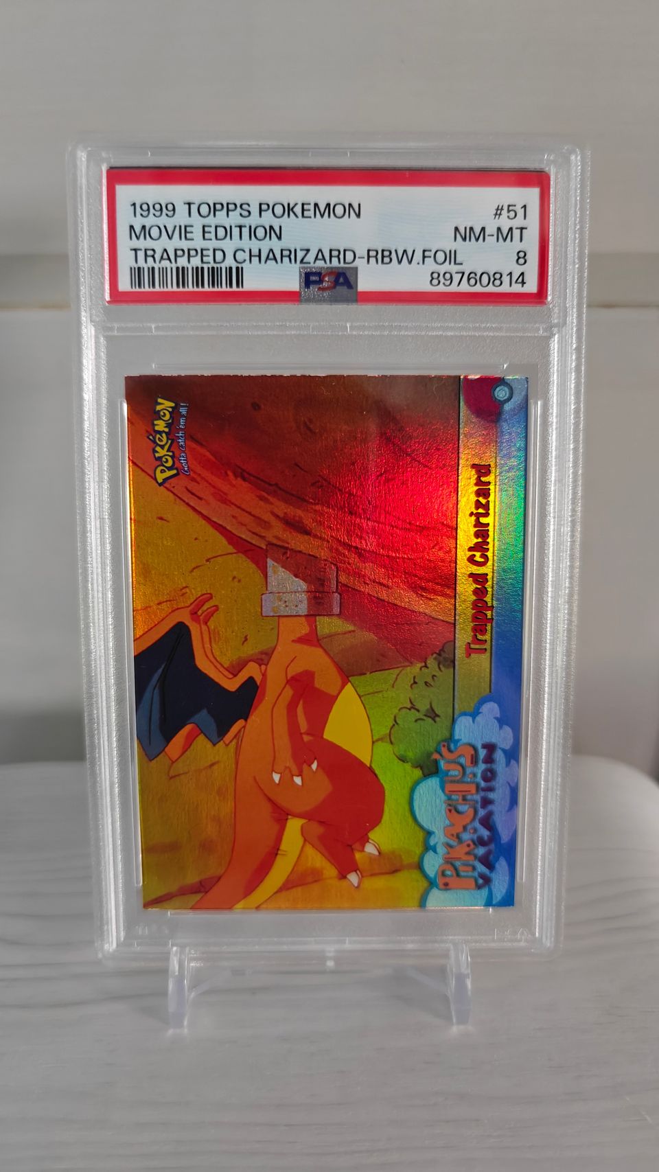 Trapped Charizard - Pokemon topps - PSA 8