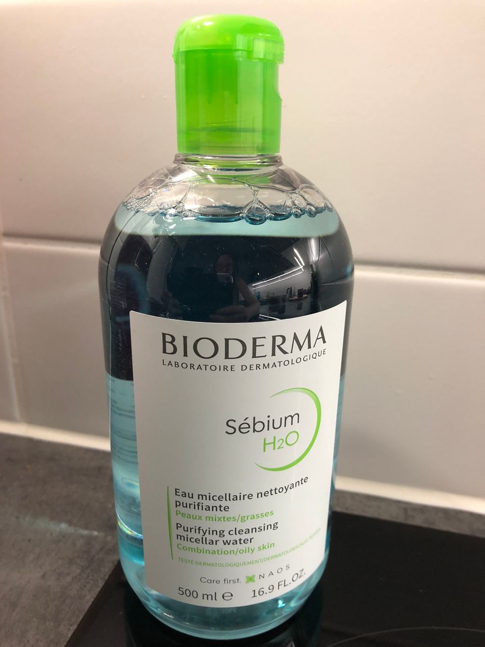 UUSI jättikoko BIODERMA SEBIUM H2O 500 ML kasvovesi misellivesi