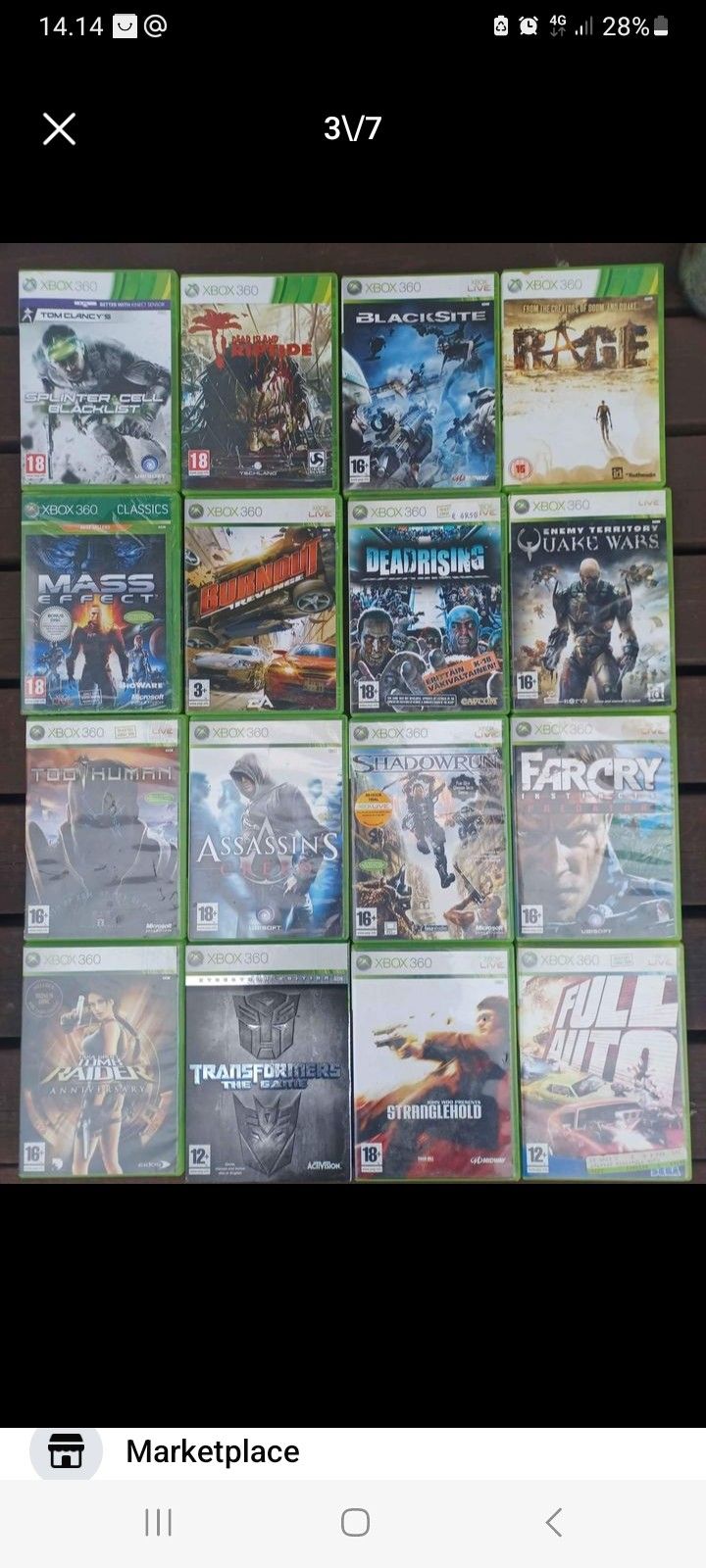 Xbox360 pelit