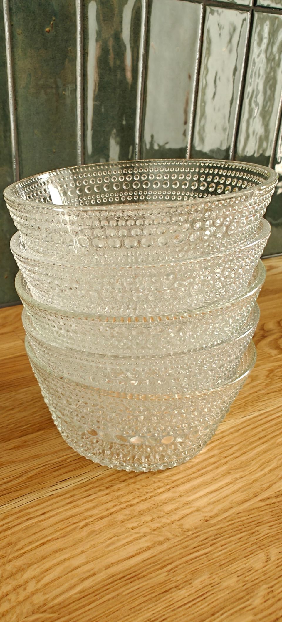 Iittala Kastehelmi kulho 11 cm kirkas, 5 kpl