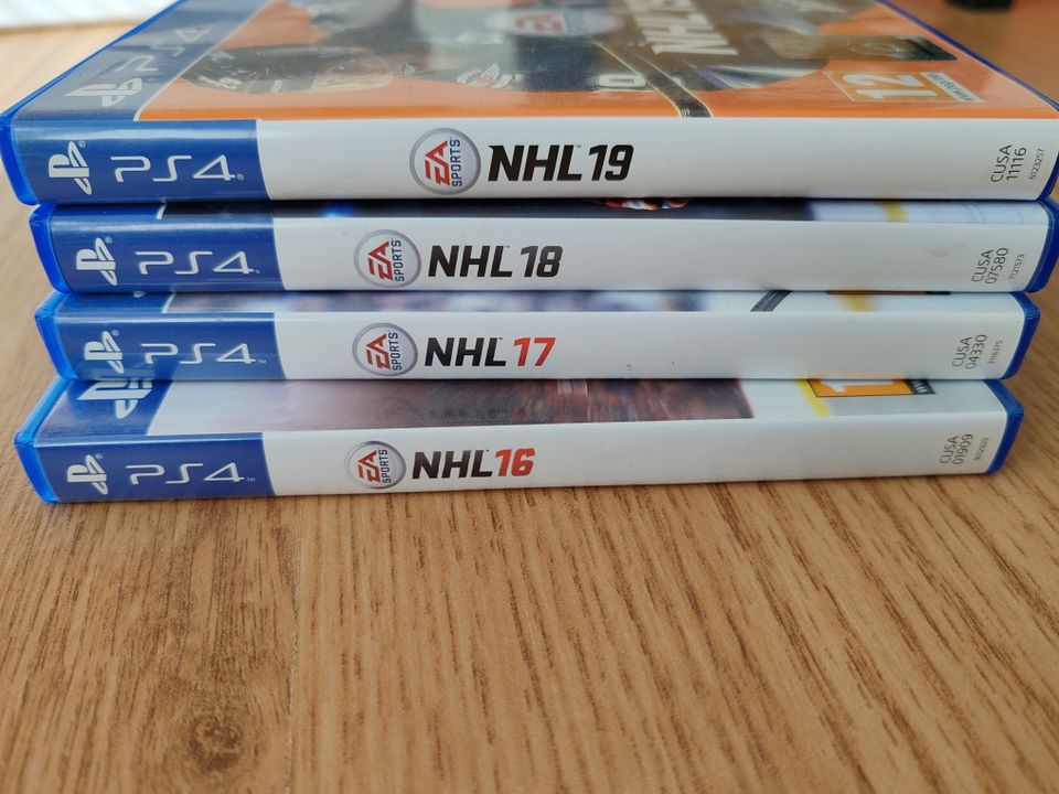 NHL 16-19 pelit ps4