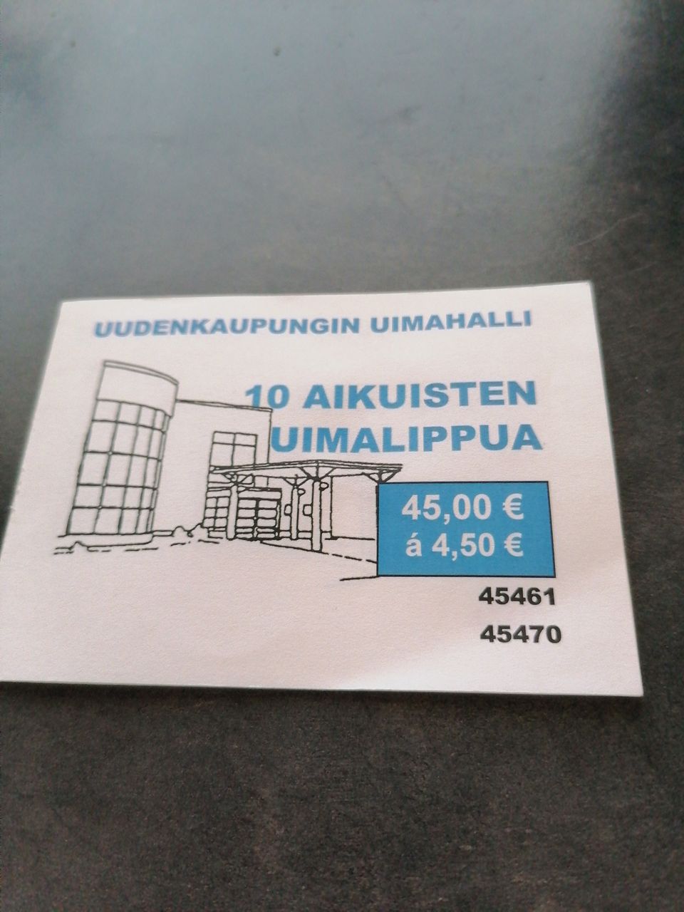 Uimahallilippuja, Uusikaupunki