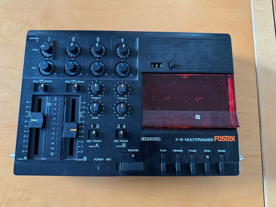 Fostex moniraitastudio, C-kasetti, retro, 80-luku