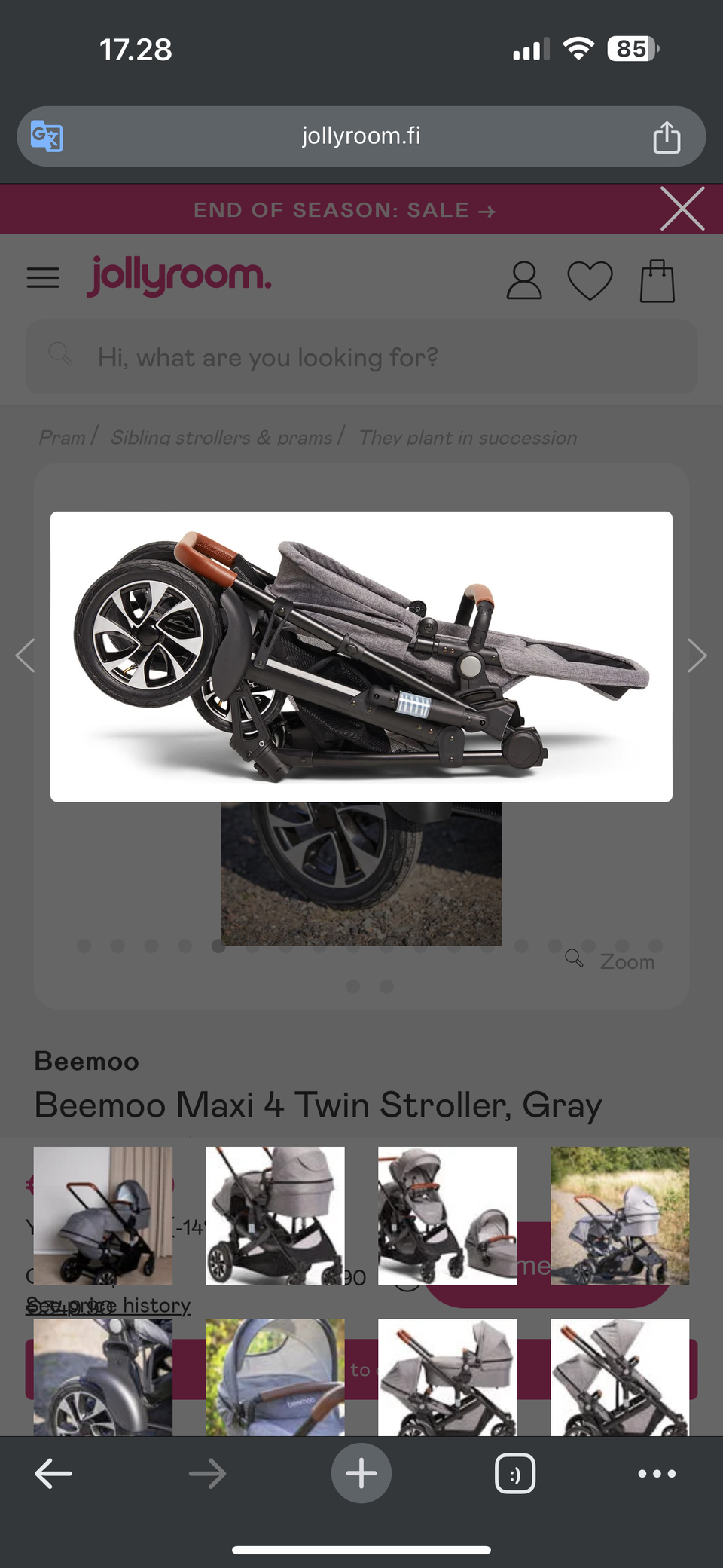 Beemoo Maxi 4 twin Stroller