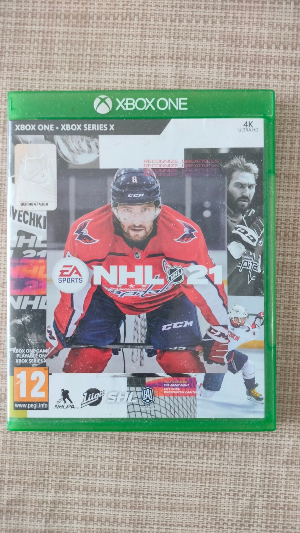 Xbox one NHL 21 peli