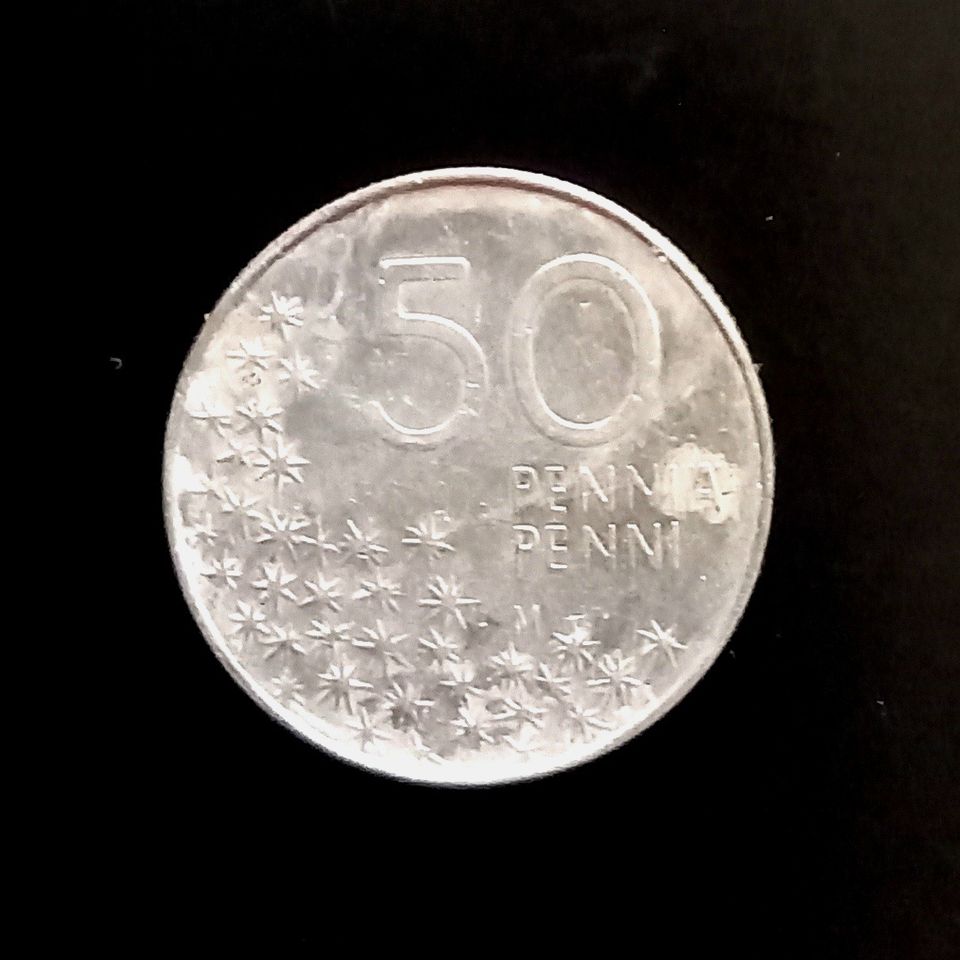 Suomi, 50 penniä v. 1990