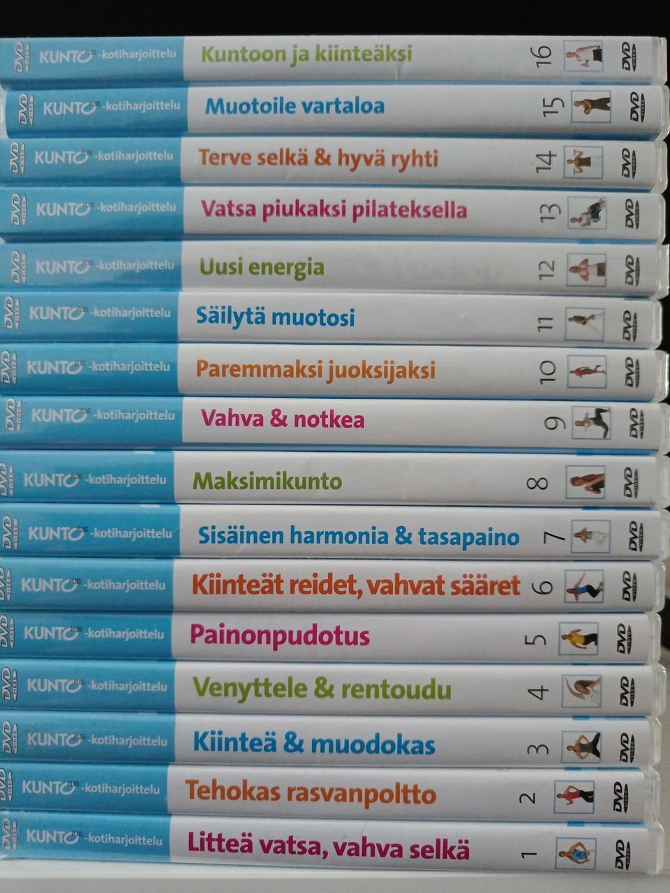 Kuntoilu sarja dvd 1-16