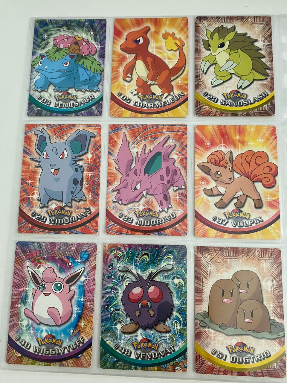 Pokemon Topps kortteja