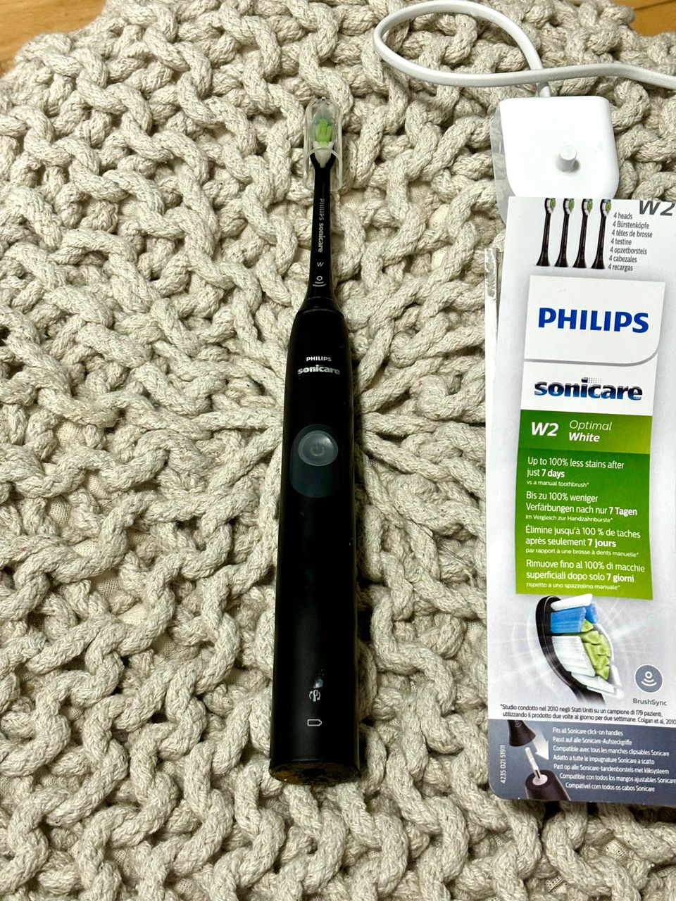 Philips Sonicare electric toothbrush black