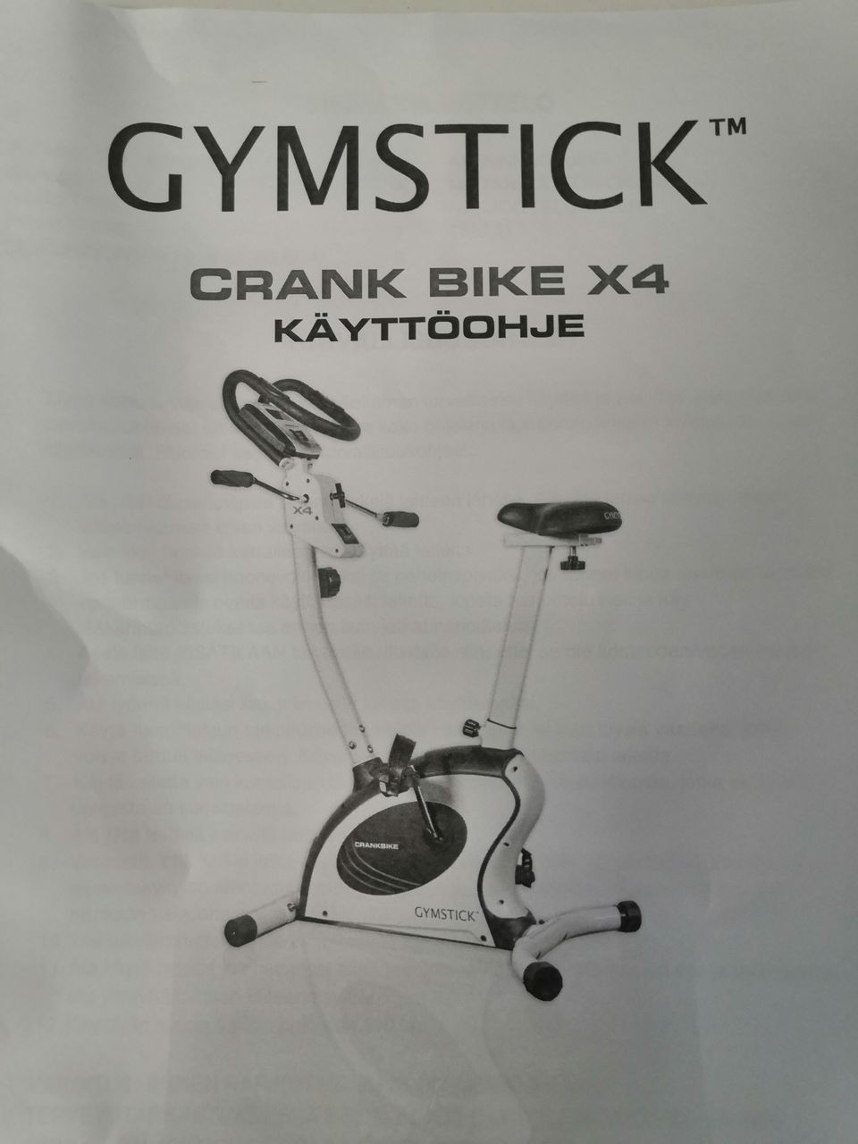 Kuntopyörä Gymstick Crank Bike x4