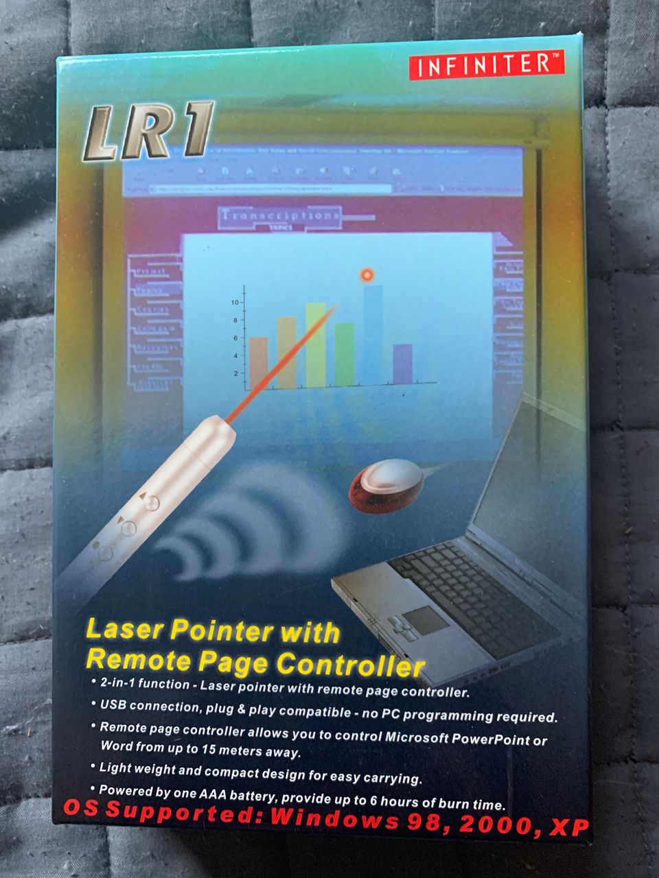 Laser pointer with remote page controller