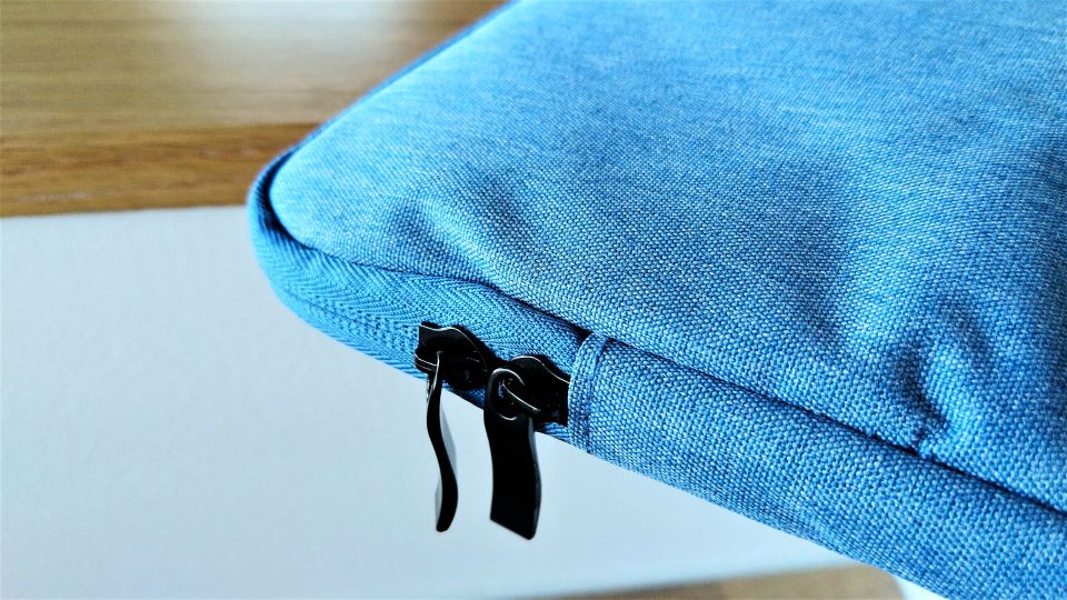 Denim sininen kannettavan suojapussi/-laukku