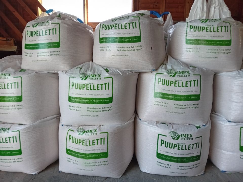 Puupelletti 500kg 230€