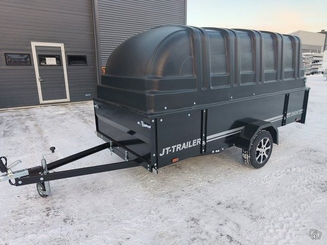 Uusi JT-Trailer Black 350x150x50 peräkärry, 100cm kuomu