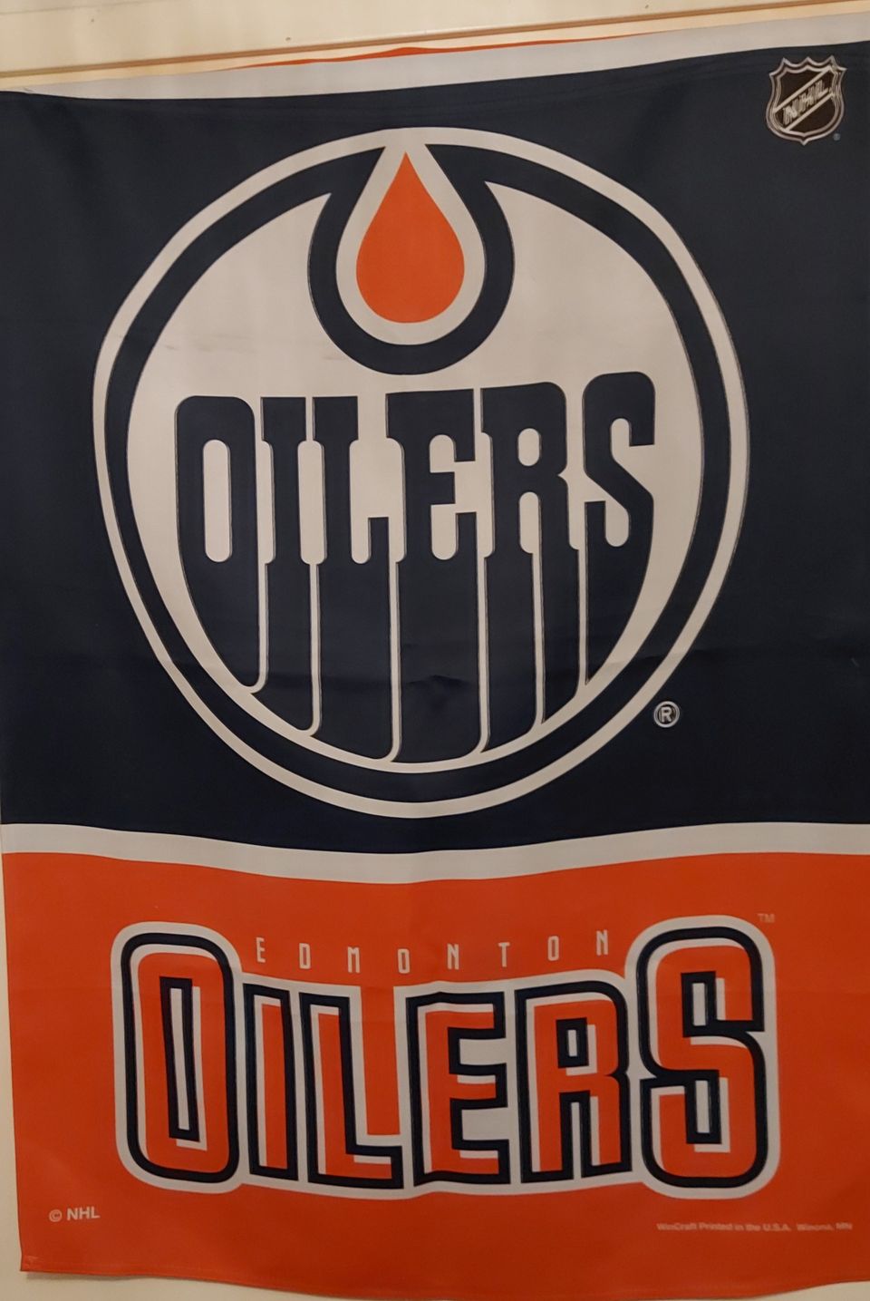 NHL Edmonton Oilers seinälippu