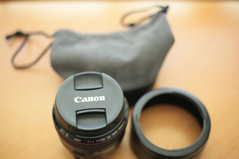 Canon EF 50mm 1.2L USM -objektiivi