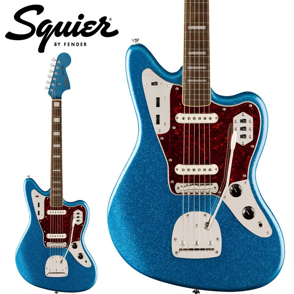 Squier Classic Vibe '70s Jaguar Limited Edition Gold Sparkle/Blue Sparkle