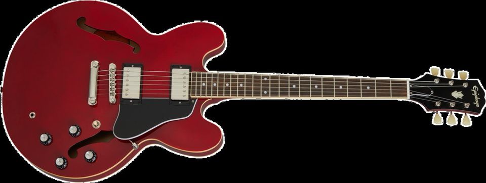 UUSI Epiphone ES-335 - Cherry puoliakustinen sähkökitara