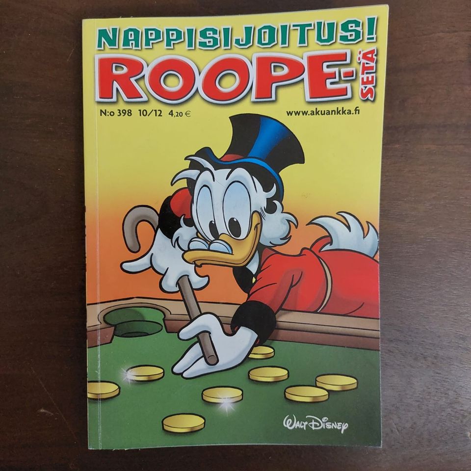 Roope-setä: 398 10/12 - Nappisijoitus!