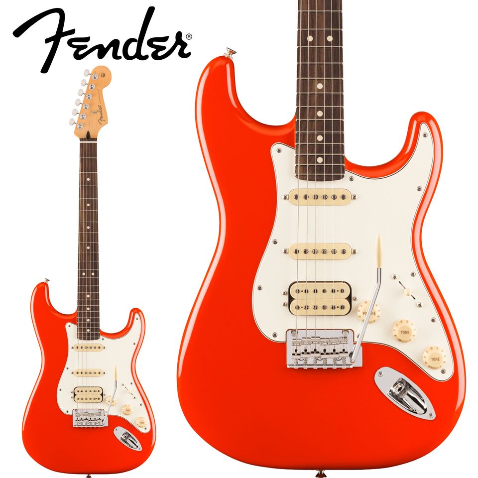 Fender Player II Stratocaster HSS Coral Red/Hialeah Yellow