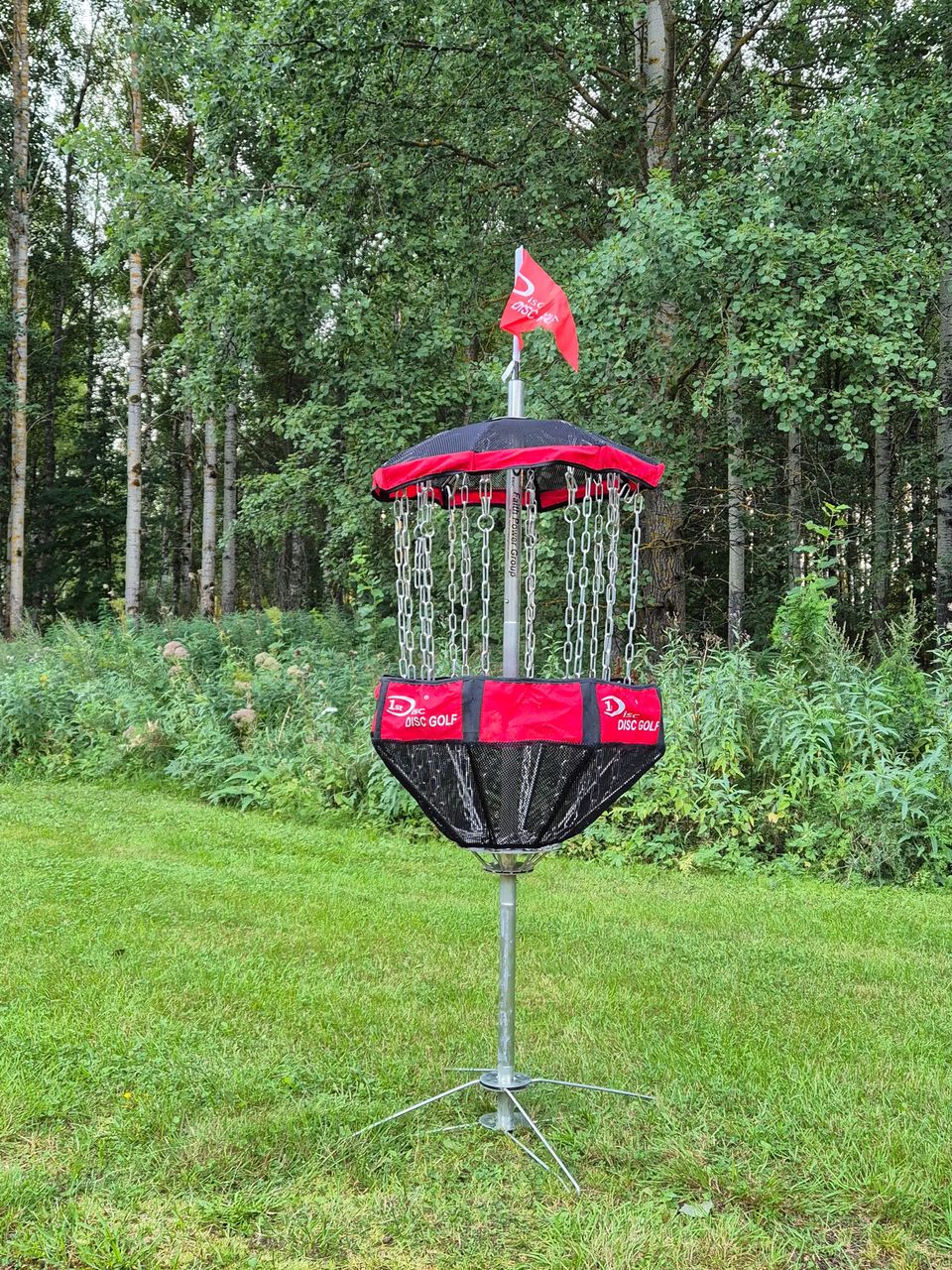 Kokoontaittuva frisbeegolfkori