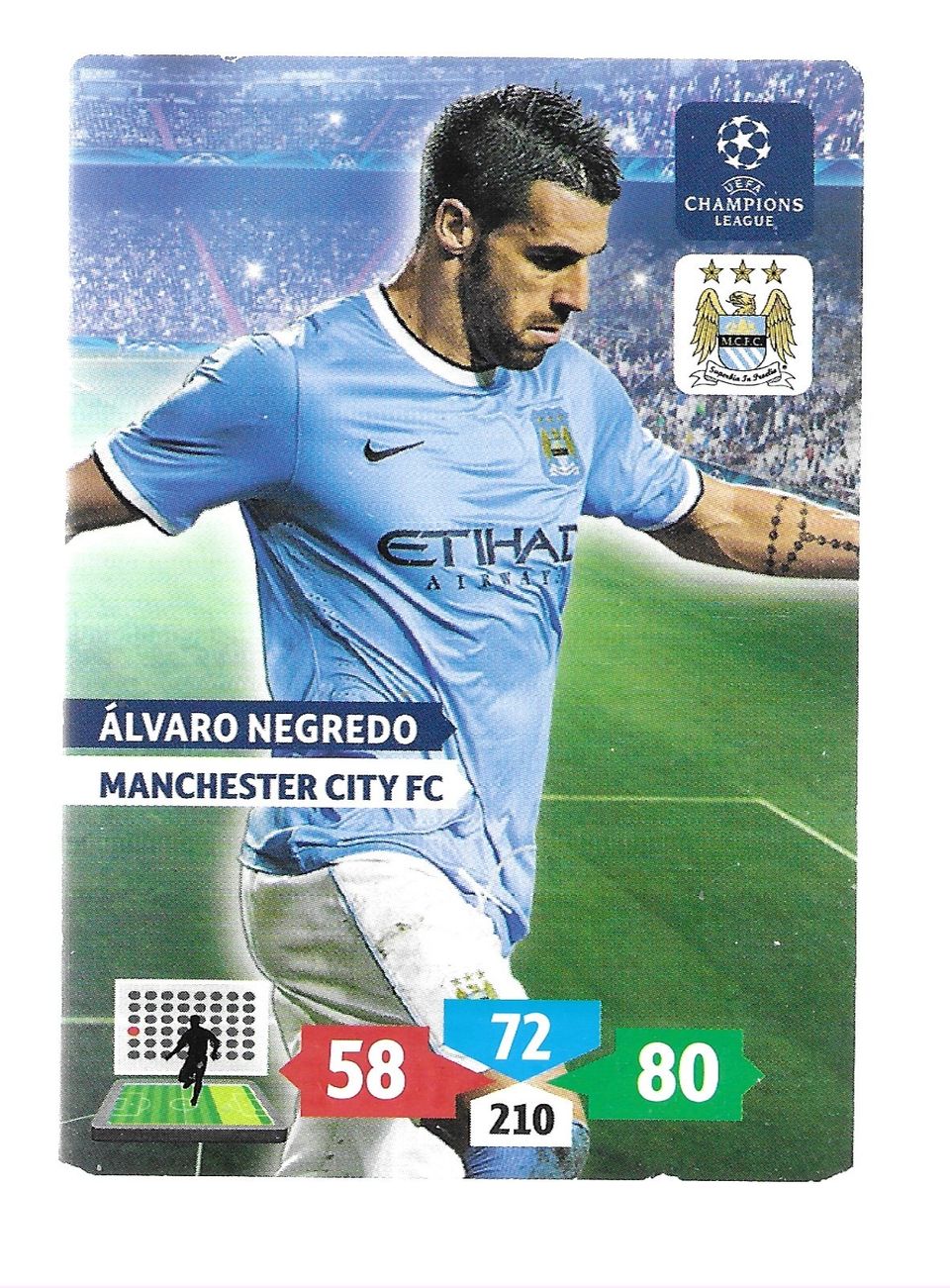 Jalkappallo Manchester City FC 2013-14 Alvaro Negredo.