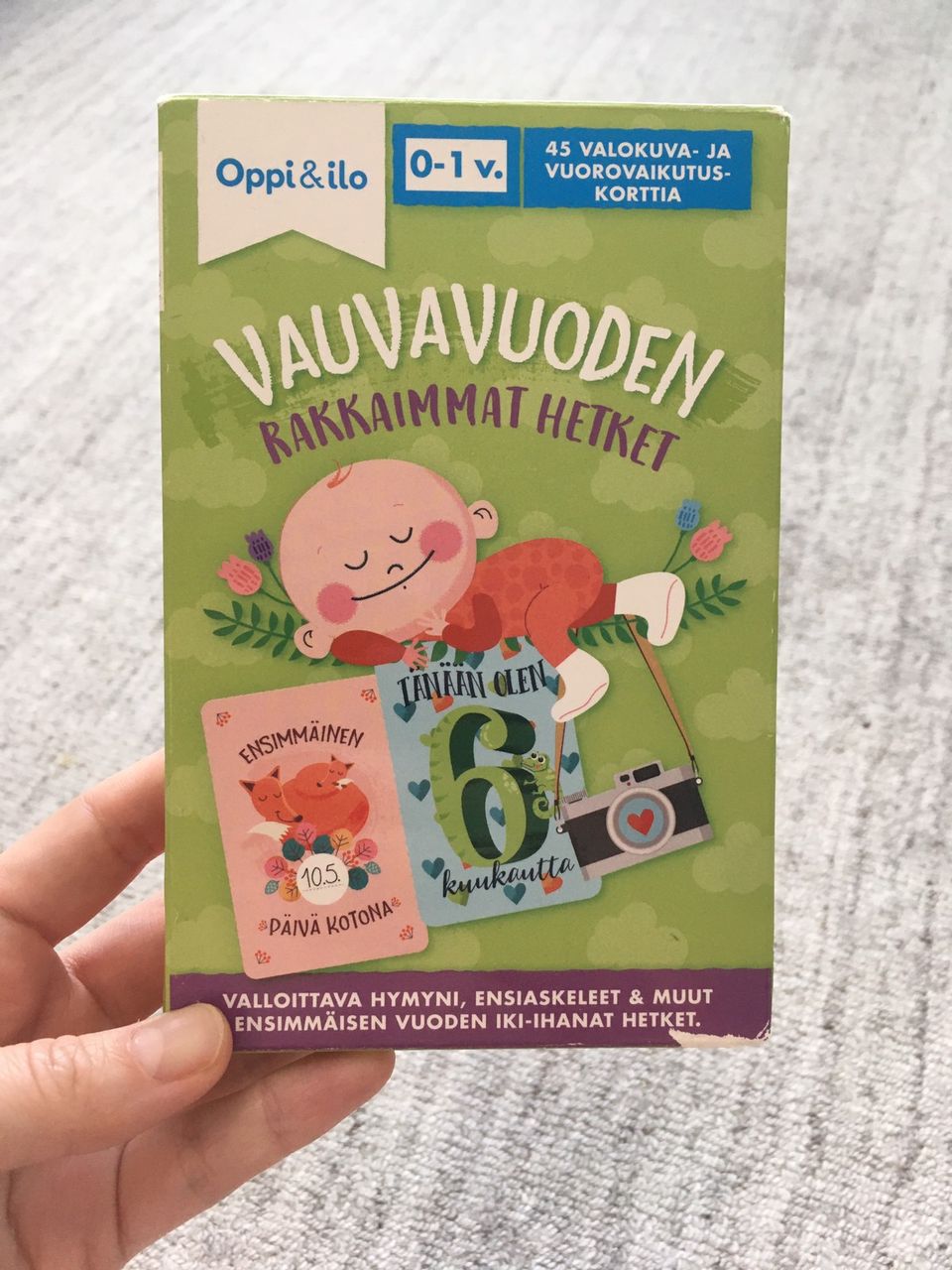 Vauvavuoden valokuvakortit