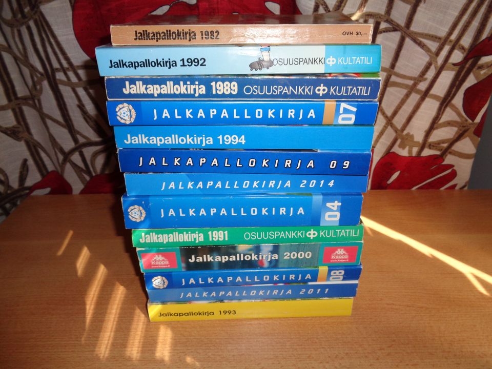 13 kpl Jalkapallokirjoja 1982 - 2014