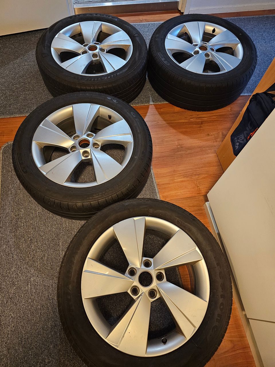 Skoda 17" oem vanteet kesärenkailla