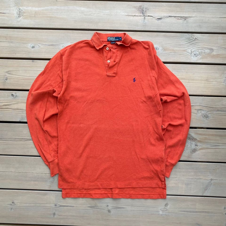 Vintage ralph lauren oranssi polo paita