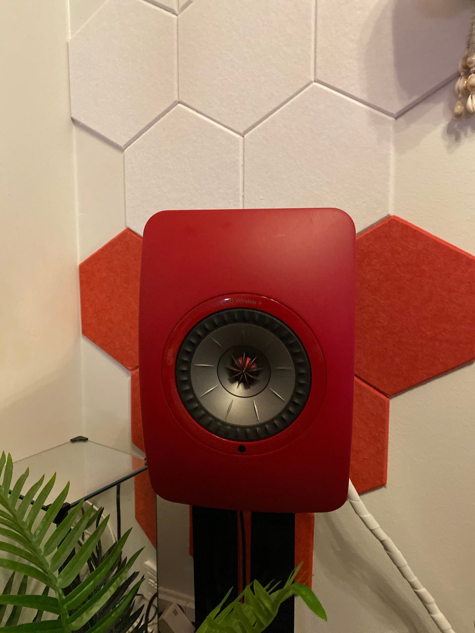 KEF LS50 Wireless II aktiivikaiutinpari - Crimson red