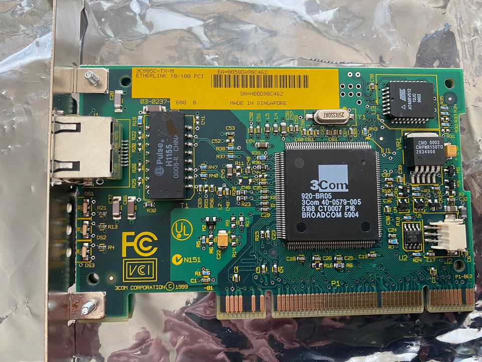 3Com etherlink 10/100 PCI 3C905C-TX-M verkkokortti