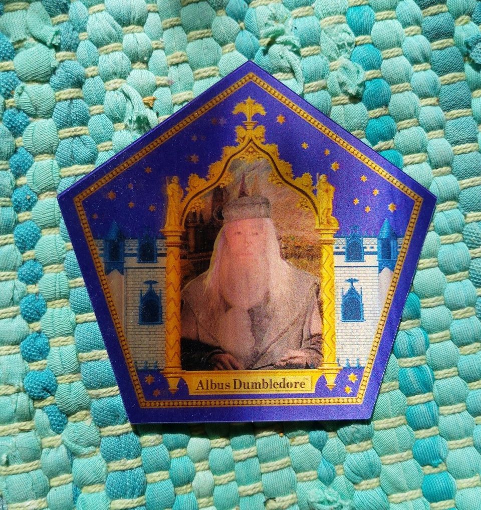 Dumbledore suklaasammakko-kortti