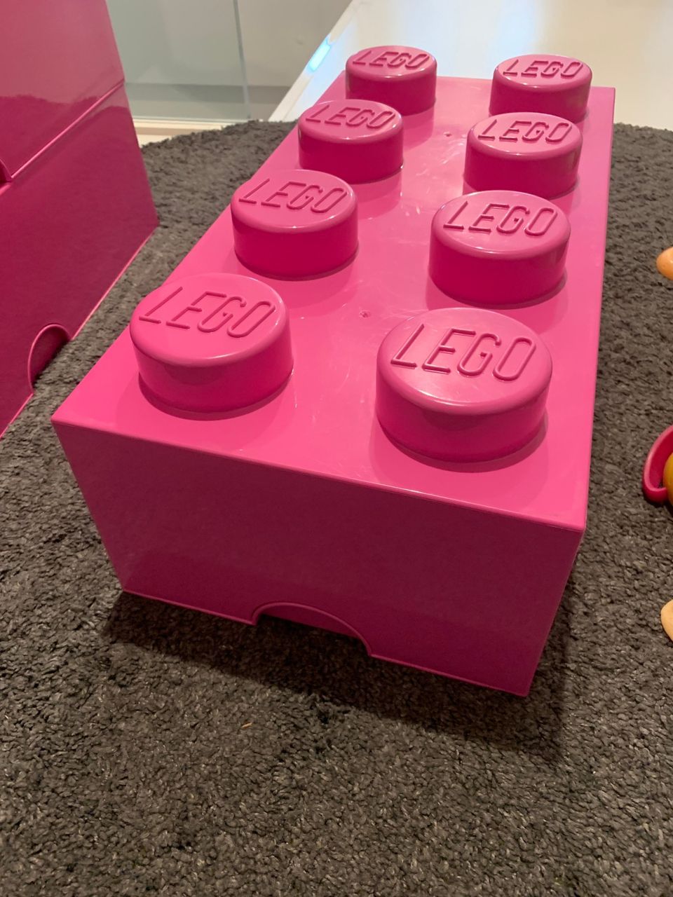 Lego storage brick 8 - Pinkki